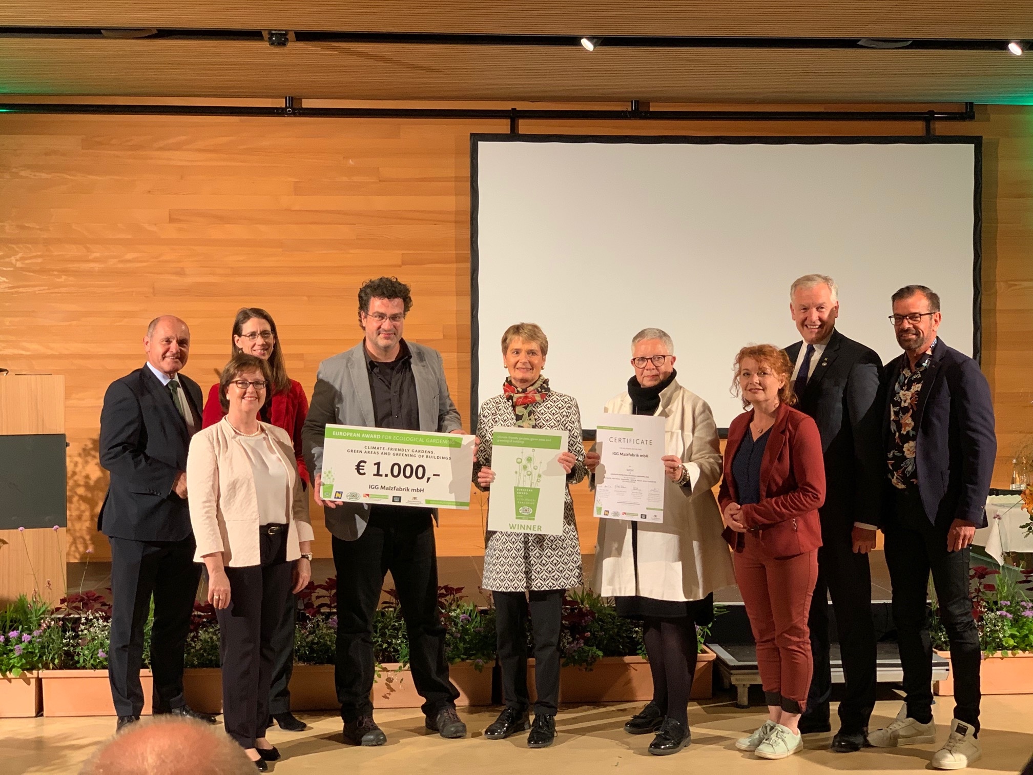 European Award for Ecological Gardening Verleihung